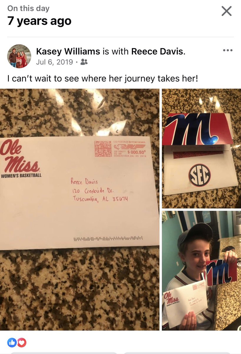 MrsKcWilliams's tweet photo. 10 years old and God knew! 
@ReeceDavis2027 @YolettMcCuin @OleMissWBB https://t.co/6yfynJV5mx