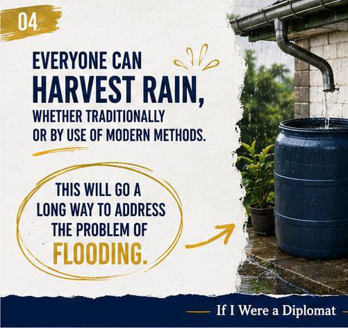 michaelniinoye's tweet photo. Every rainy season, we ask:
"How do we stop the floods?"
Perhaps we should also be asking:
"Why do we allow so much rainwater to go to waste?" 
It doesn't have to go to waste!!

#flood #diplomacy #harvest #ghana https://t.co/hxslciNxlh
