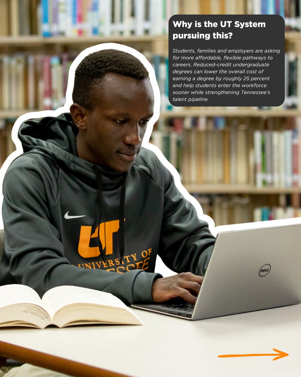 UTSystemNews's tweet photo. The UT System is moving forward with reduced-credit undergraduate degree options, creating a more affordable, faster path to a degree while maintaining academic quality and rigor.

Here's what you need to know.

🔗: https://t.co/PrrzaH2SMU https://t.co/derUJIseRA