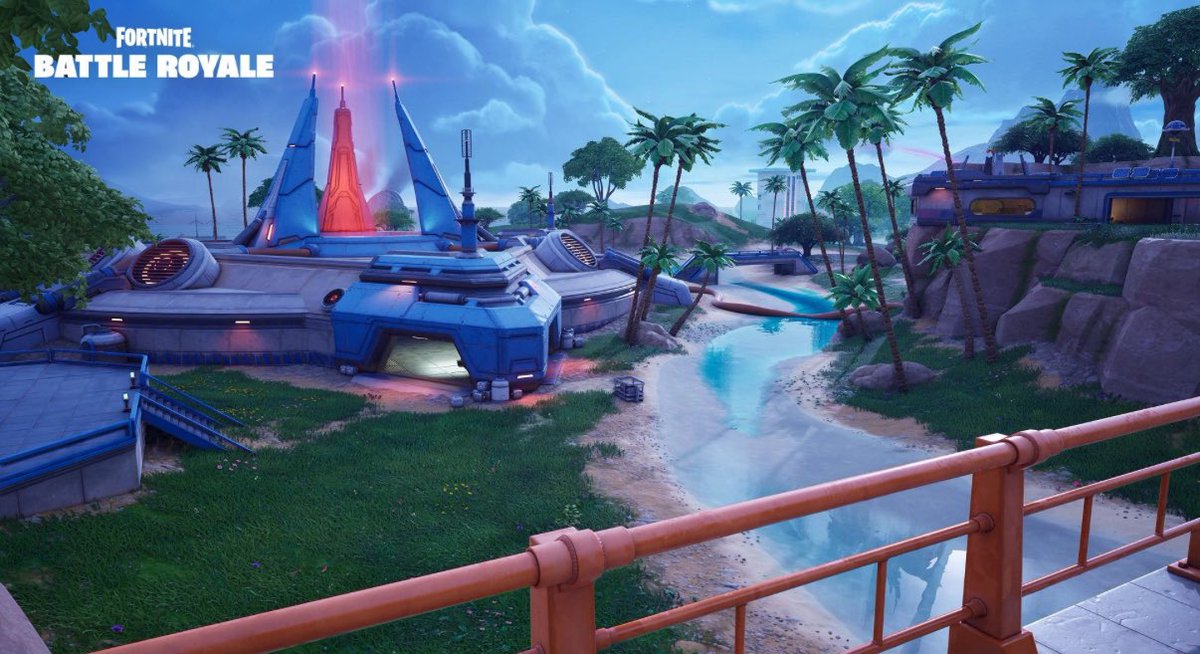 VortexLoreFN's tweet photo. I really love how Shaken Sanctuary has a tropical aesthetic similarly to the original Sanctuary.

Unlike New Sanctuary being in the desert last season, this perfectly captures the vibe of the original Sanctuary. https://t.co/Yj2Dsh4eXp