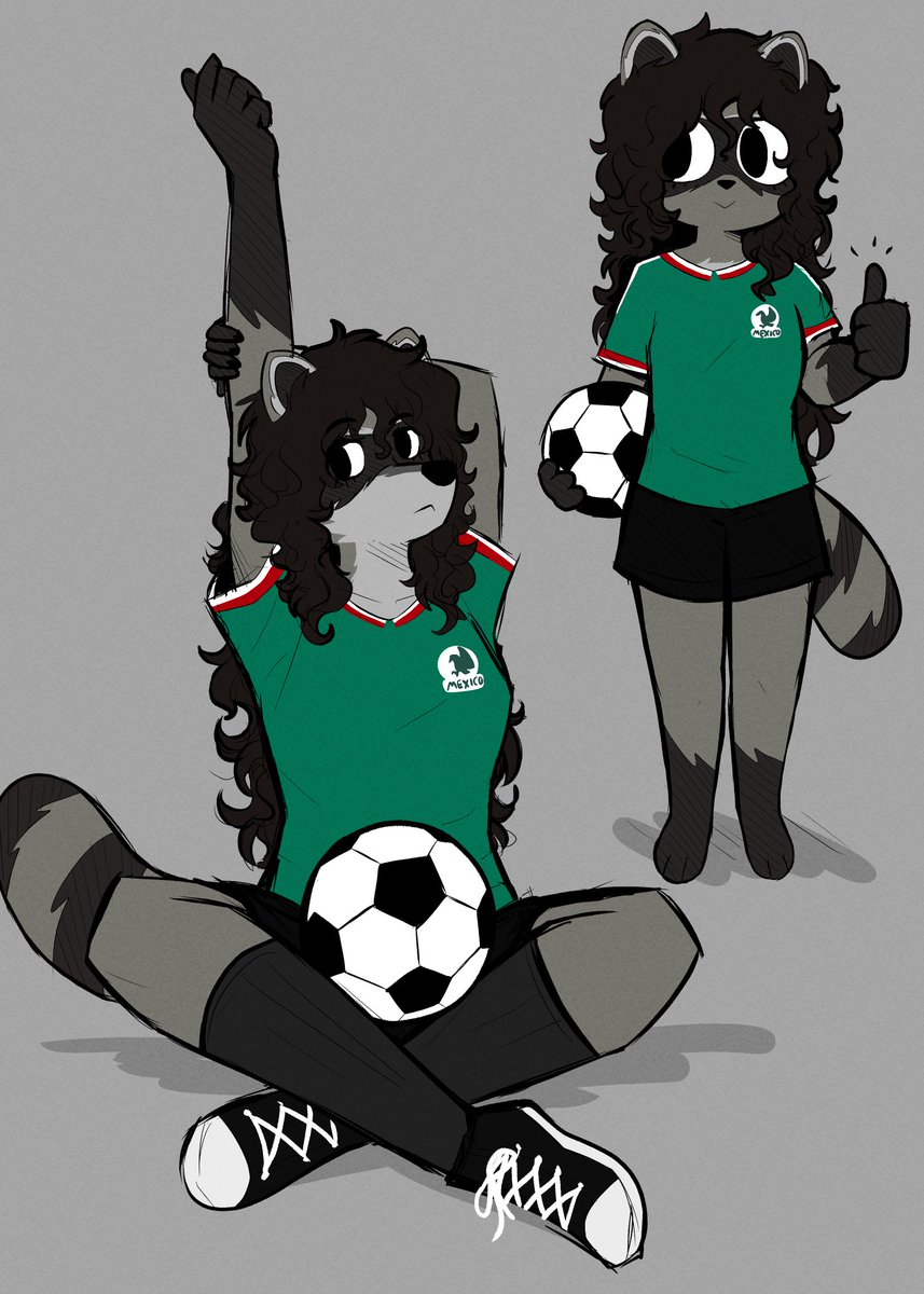 TitoTheBum's tweet photo. Sadly, with Mexico being out, it means no more art of my ocs in the jersey..
These were fun to work on lol https://t.co/ukkOuW3RZ1