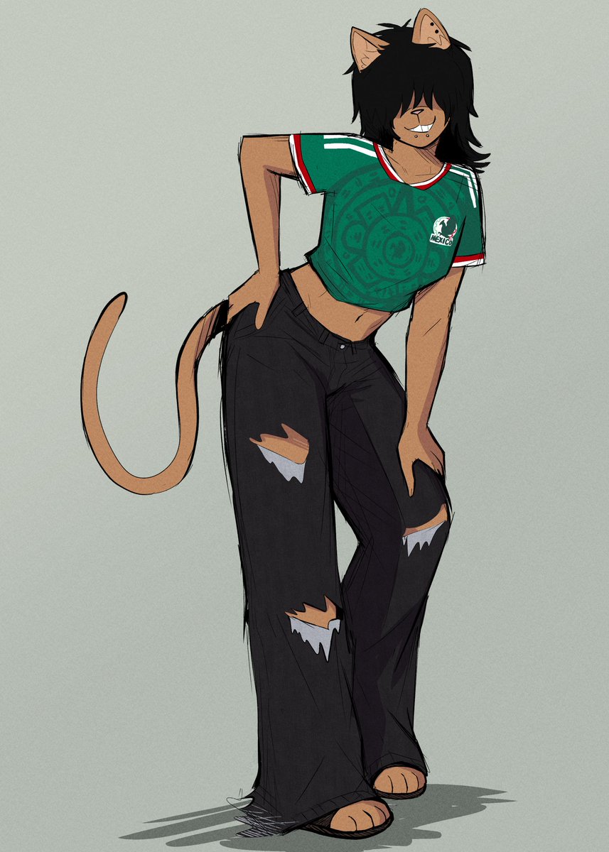 TitoTheBum's tweet photo. Sadly, with Mexico being out, it means no more art of my ocs in the jersey..
These were fun to work on lol https://t.co/ukkOuW3RZ1