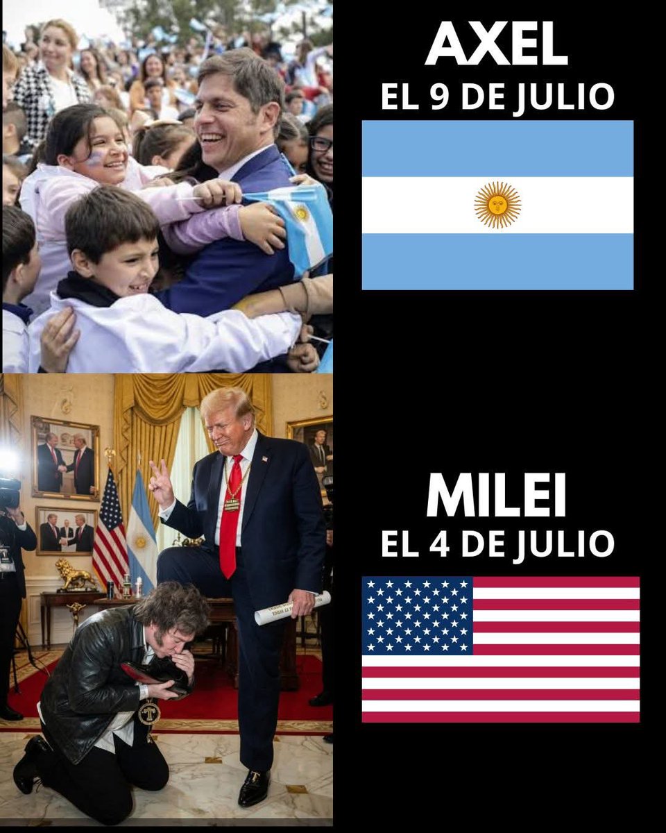 AntiCordobaOK's tweet photo. Que arrastrado el presidente de los argentinos, no puede hacer nada bueno por ningún argentino solo daño.

Por eso es con Axel gente ✌️🇦🇷 https://t.co/g5xyMwx7ra