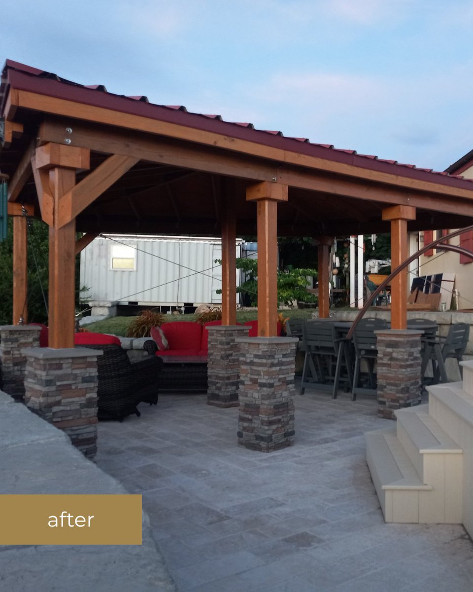 barron_designs's tweet photo. Can you believe this transformation?!😍

Ken S. installed our Colorado Dry Stack Column Wraps on this beautiful covered patio. When asked about his experience with Barron Designs, he said, "The shipping was on time, and the panels were well packed."
 #ExteriorDesign #WallPanels https://t.co/N1uwAZNA5E