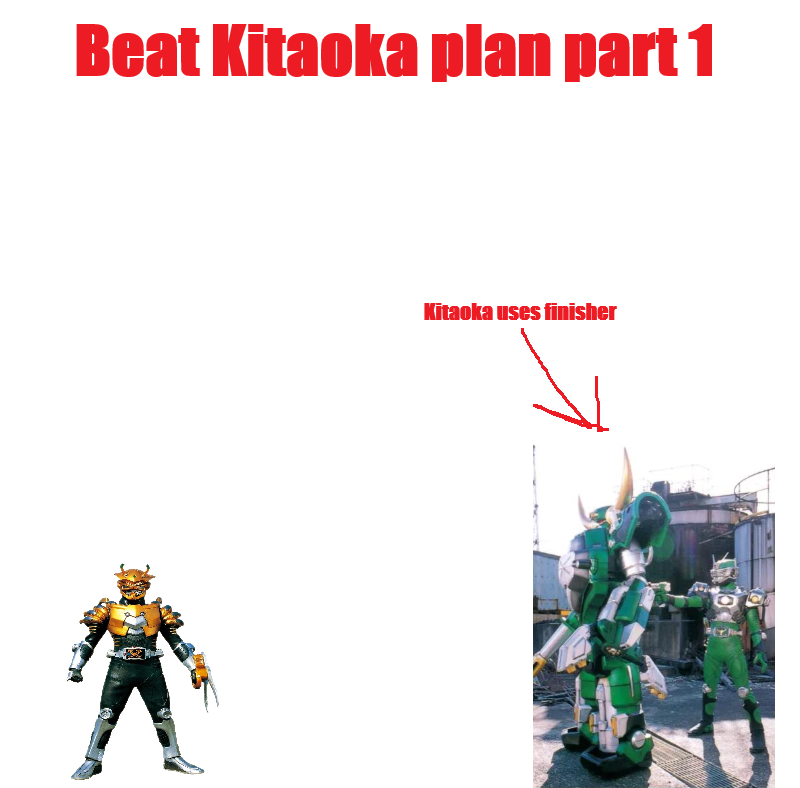 M1ch1Azuma's tweet photo. My fool-proof 4 step plan to kill Kitaoka https://t.co/o8MULGQbBS