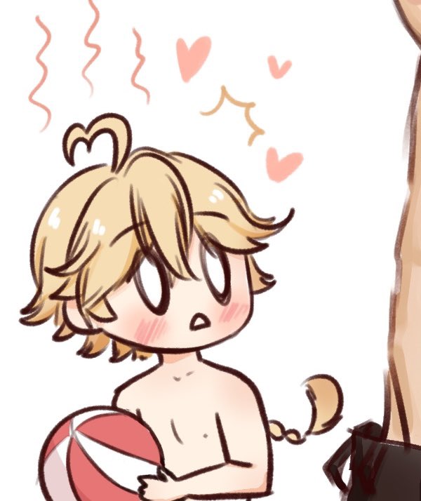 buncheemaru's tweet photo. Beach Day with Diluc 🙈

#diluc #genshinimpact #aether #fanartㅤ https://t.co/a0sLaaRsqU