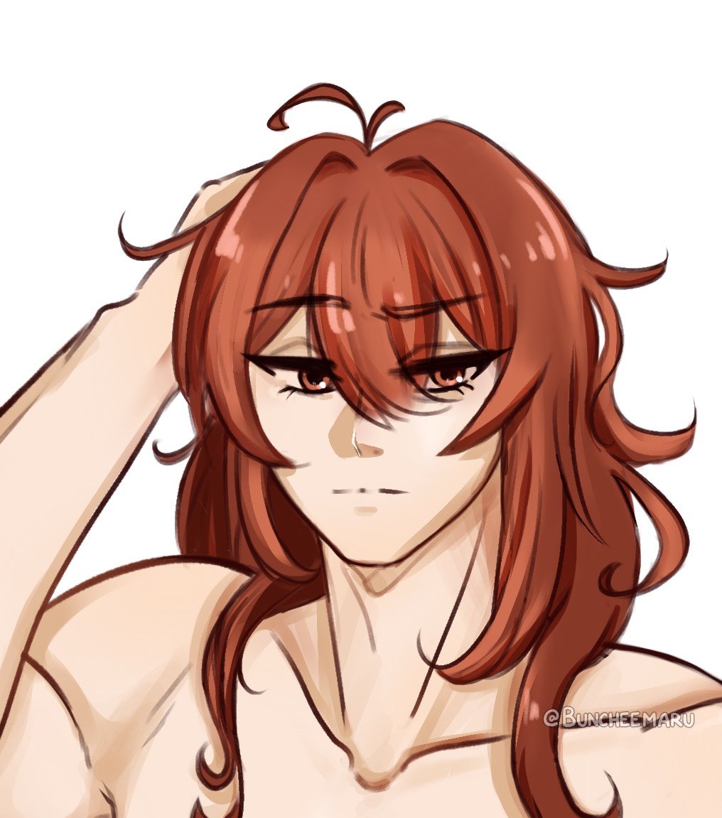 buncheemaru's tweet photo. Beach Day with Diluc 🙈

#diluc #genshinimpact #aether #fanartㅤ https://t.co/a0sLaaRsqU
