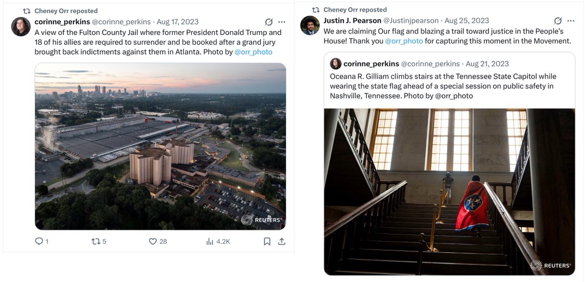 stopcgi42's tweet photo. @AdamKinzinger BONUS INFO: Shocking coincidence that the photographer is a raging Dem and has been nominated for the Pulitzer Prize. He is also a follower of BLM and an aficionado of Justin Pearson. Not a chance that it was staged, I’m sure. https://t.co/ugToxNVQSs