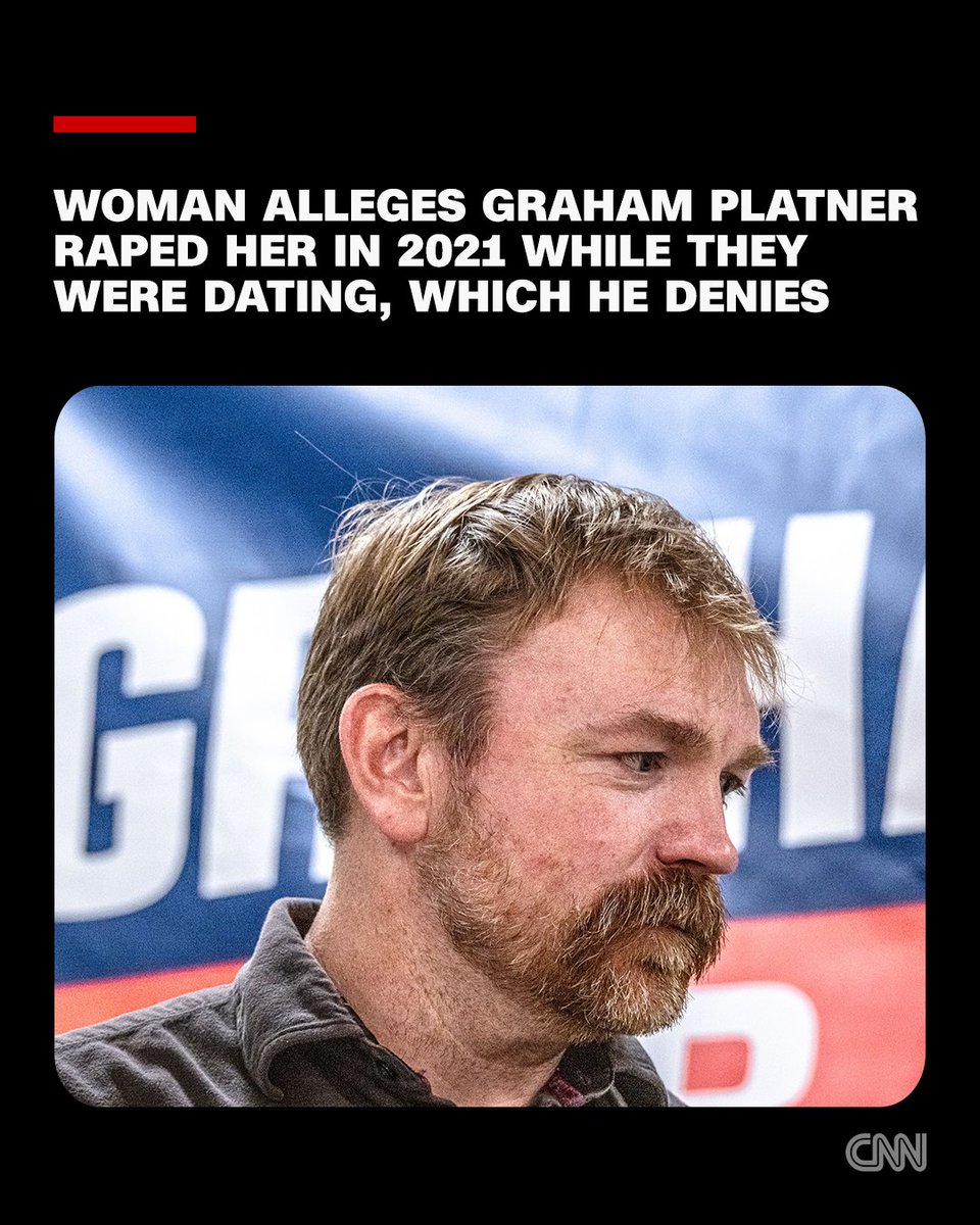 CNN's tweet photo. A woman says that Graham Platner, the Democratic nominee for US Senate in Maine, entered her home without permission and raped her while he was heavily intoxicated five years ago when they were in a casual dating relationship – an allegation that Platner denies.

"These allegations are very serious and Graham vigorously denies them," Platner's campaign said. See the full story on @TheLeadCNN with @jaketapper. https://t.co/DNFcmBJNte