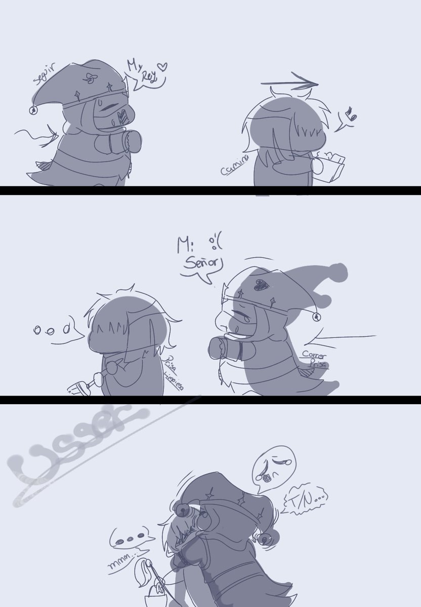 Ussersnake's tweet photo. __•|U§§£π|•__

__/Pov/_______COMIC [1-3]..... 

T/N: Jestin.....

Jestin: T/N.... Solo un momento..... 
Si?.... 

T/N: Hmmm..... 

T/N trabaja sin descanso,apenas tiene tiempo para Jestin,Jestin le entristece no tener lo serca.

#Kingdomofmarionets #Jestin #Ocxcanon #Game https://t.co/A7Mkcl3m4p