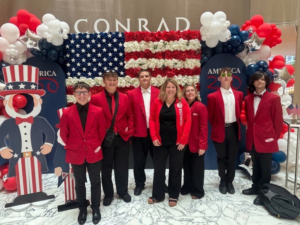 nateartino's tweet photo. Best of luck to our BHS FCCLA students competing this week at Nationals in D.C. in the Parliamentary Procedure event! ️

L-R:
Preston Spurlock
Zane Dennings
Grant Hancock
Mrs. Barr
Ava Duffield
Nathan Groves
Mitchel Scriver

#GoRed🅱️ https://t.co/R4h0N6YJsA