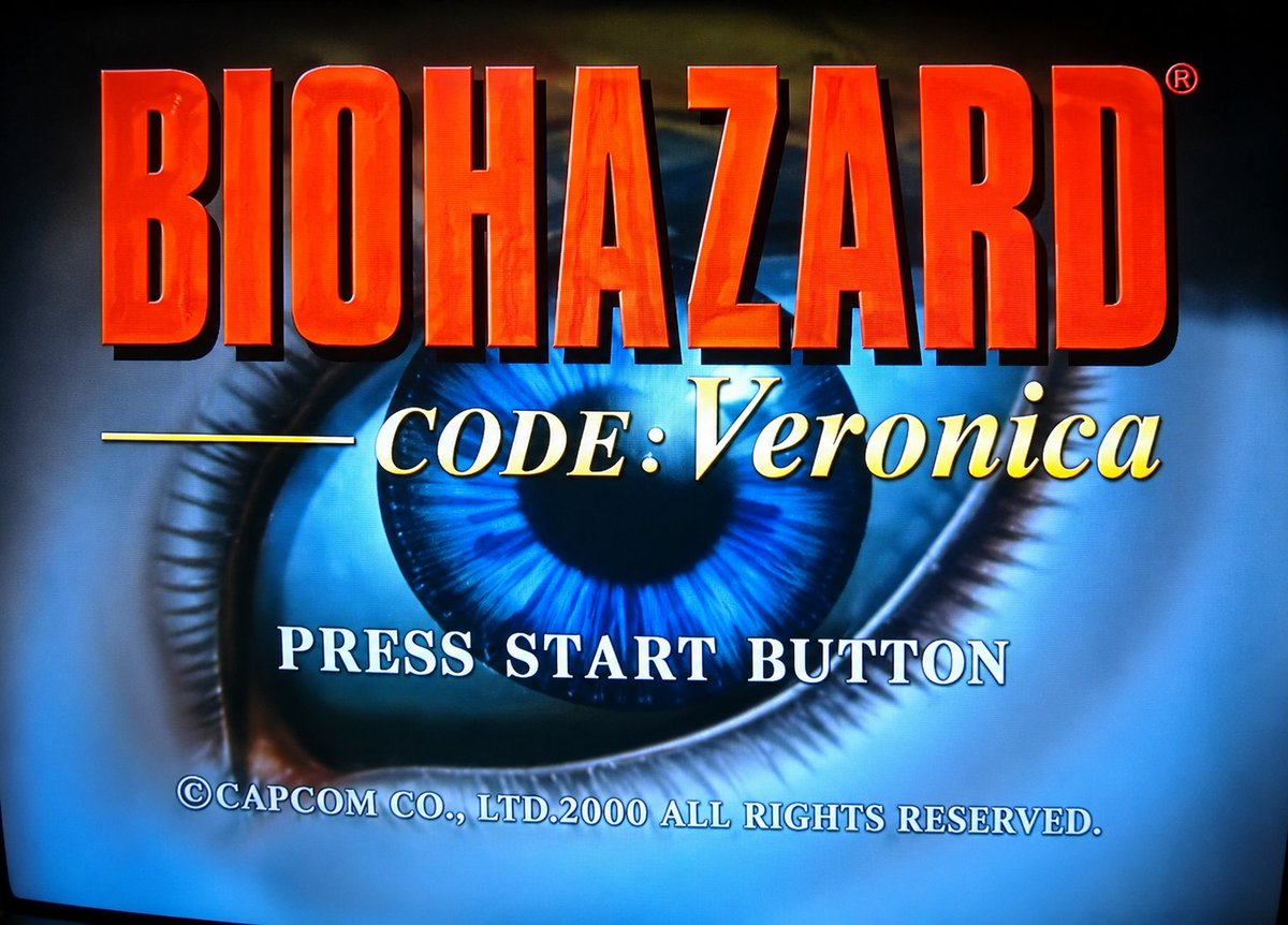BiohazardEsp's tweet photo. Enhaced title screen of #ResidentEvil Code Veronica E3 (1999) https://t.co/oje8lWuyH7