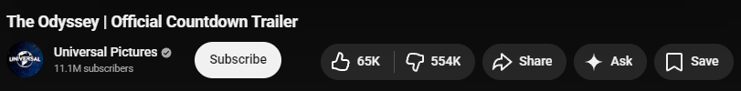 brantonzhy's tweet photo. @TornApartStudio @TotalHorse1152 @BrittanyXVenti They mean that the number of dislikes are not visible without using an extension that returns youtube dislikes https://t.co/JnPl0qVwMP