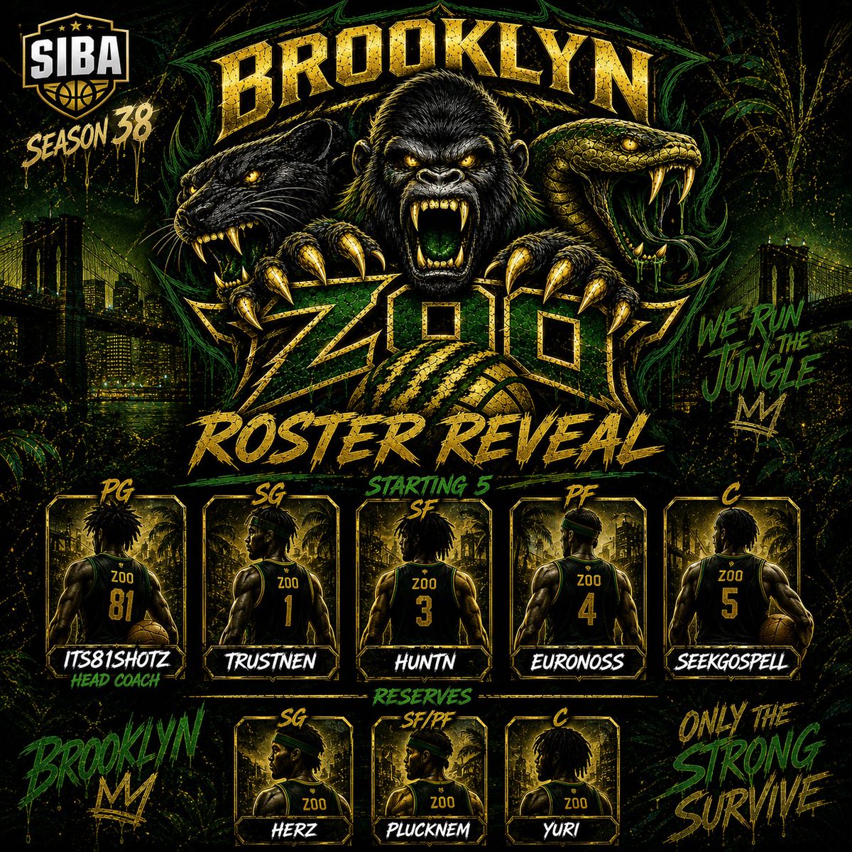 x81Shotz's tweet photo. @StatenIsland2K BROOKLYN ZOO ROSTER REVEAL https://t.co/dSfIuR0BO0