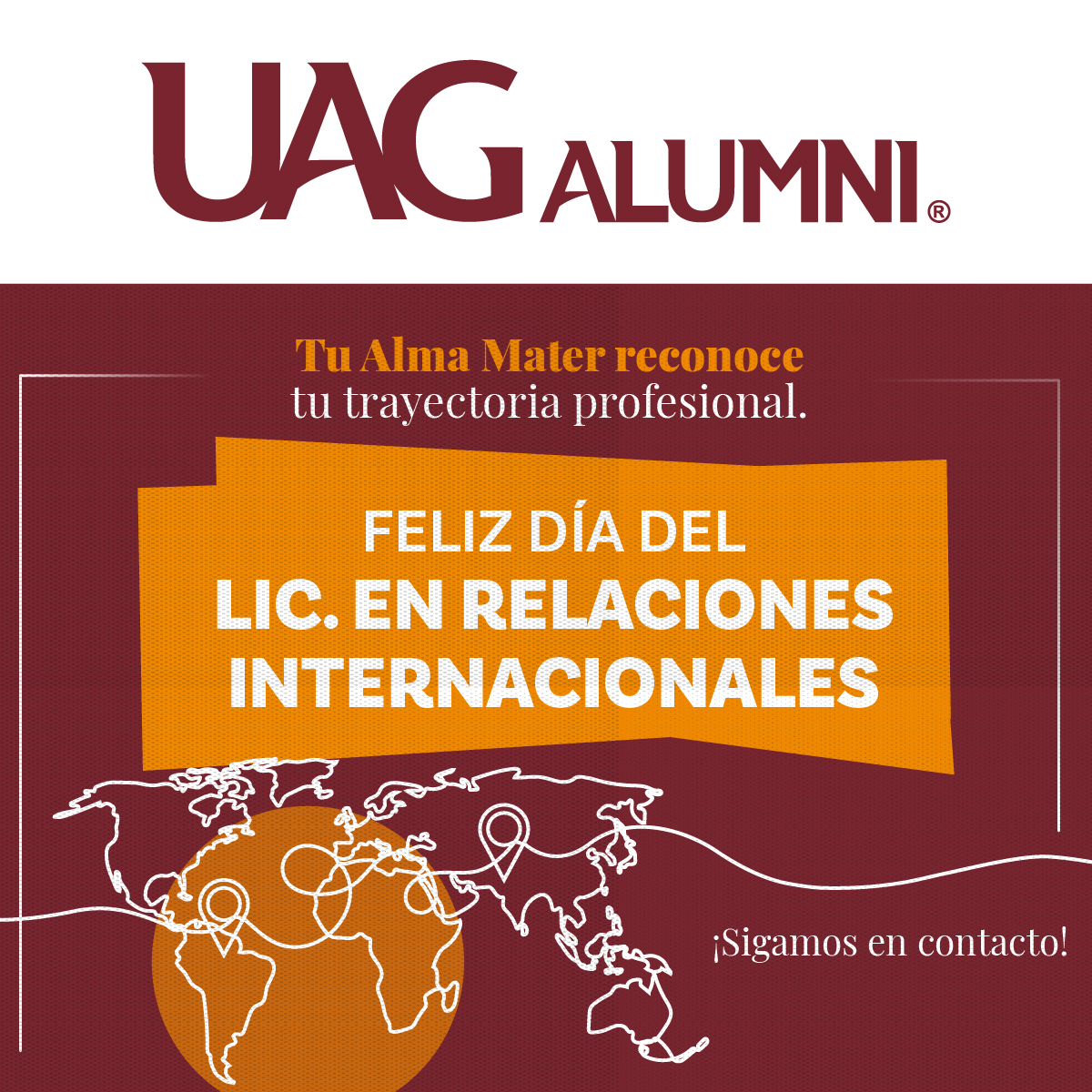 UAGAlumni's tweet photo. ¡Feliz Día del Licenciado en Relaciones Internacionales! https://t.co/34092DgcOk