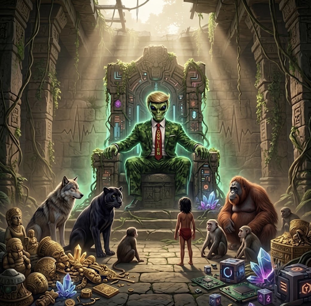 DONLIEN51's tweet photo. Ancient ruins, futuristic tech, and an DONLIEN as king. Just another MONDAY on the timeline. 🌀

Now riddle me this….. 

If this was a movie, what would be the plot  or title ? 🍿

#CRYPTO #Alienstage #WORLD https://t.co/ZKrDmxzA6m