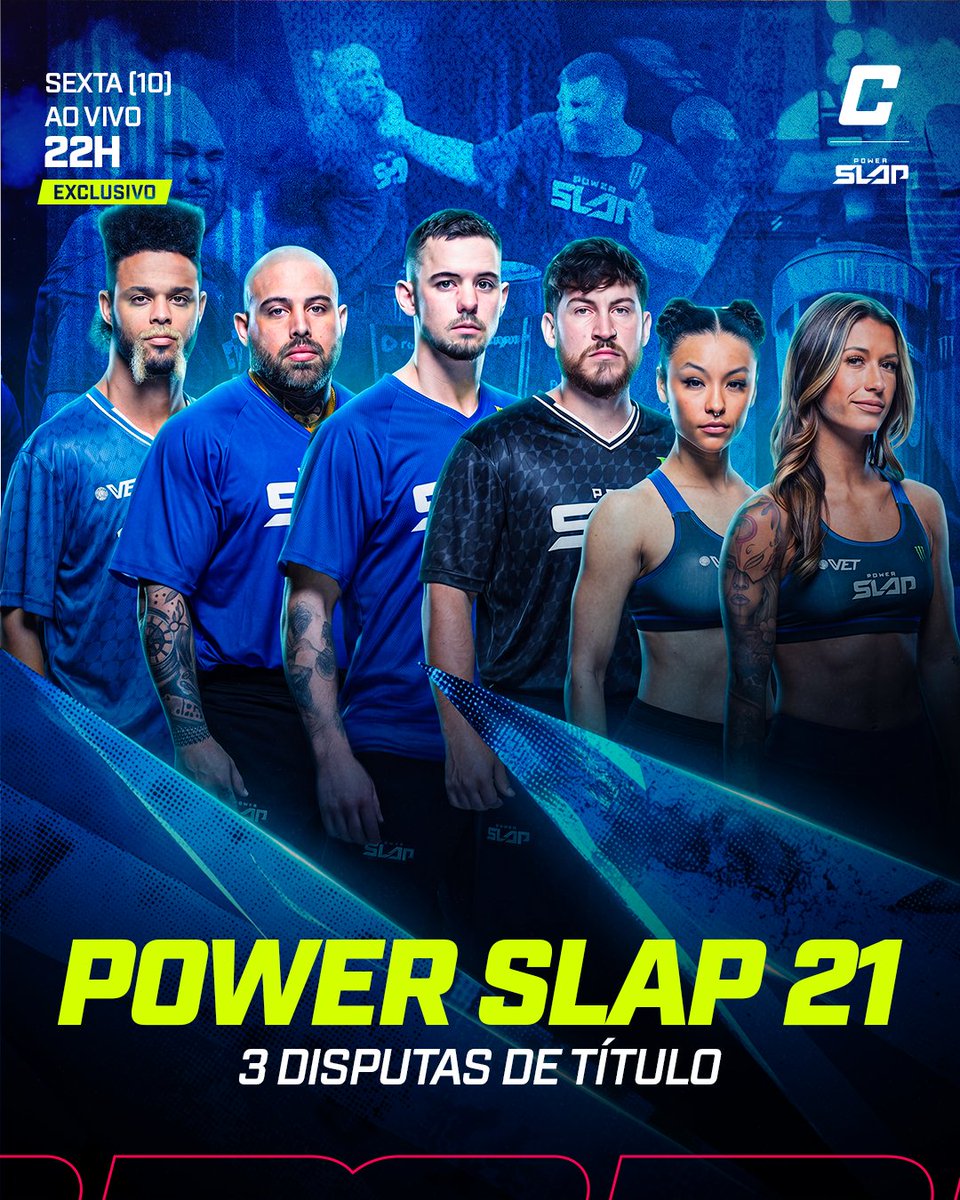 combate's tweet photo. TRÊS CINTURÕES EM JOGO! 👋🏆

O Power Slap 21 terá três disputas de título em uma noite de muita tensão. Quem vai sair campeão? 💥

Sexta-feira (10), às 22h, ao vivo na minha tela!

Contém texto alternativo.

#PowerSlapNoCombate #PowerSlap21 #PowerSlap #Lutas https://t.co/CADPrRx1wX