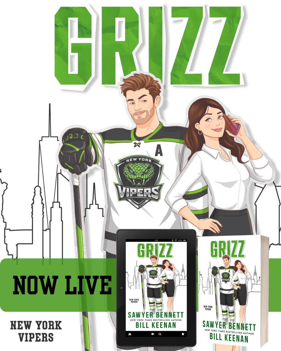 ReviewsTammyKim's tweet photo. ✨New Book Alert:
GRIZZ by Sawyer Bennett!
See our 4 star reviews and release info on our blog: https://t.co/lgMebPkU6r
#OneClickNow
https://t.co/Gm62Hb6uj9
#bookish #theauthoragency #sawyerbennett #billkeenan https://t.co/elebVSiklS