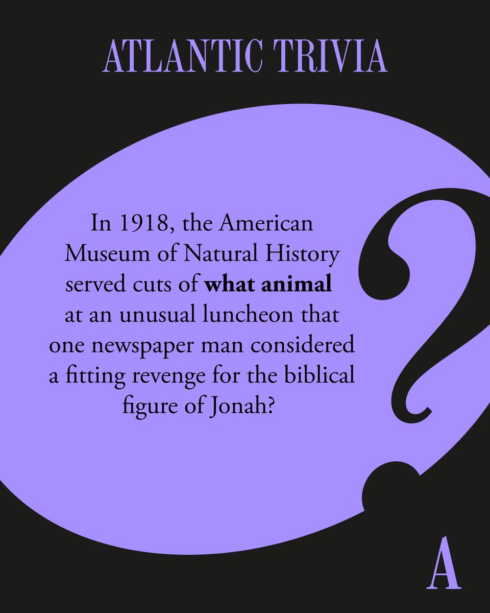 TheAtlantic's tweet photo. Answer today’s trivia from David Merritt Johns’s article on the track record of alternative meats. Check your response and tackle two other questions: https://t.co/qHcySP8sNs https://t.co/QNNjxaV49k