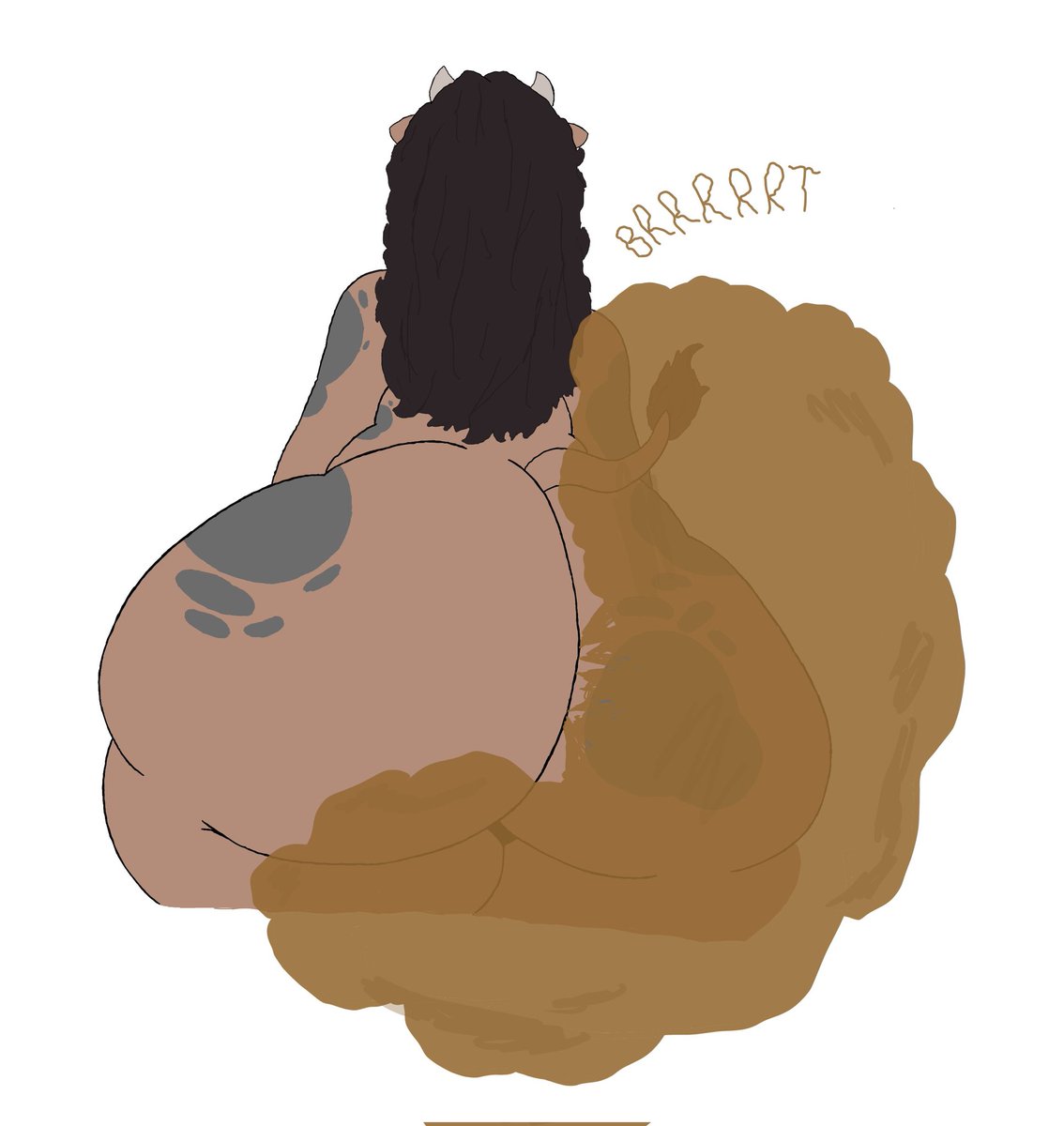 Chopsday's tweet photo. Gassy Cow Lady~ #aas #butt #assbooty #sweaty #naked #farting #fart https://t.co/gjZghtmVFJ