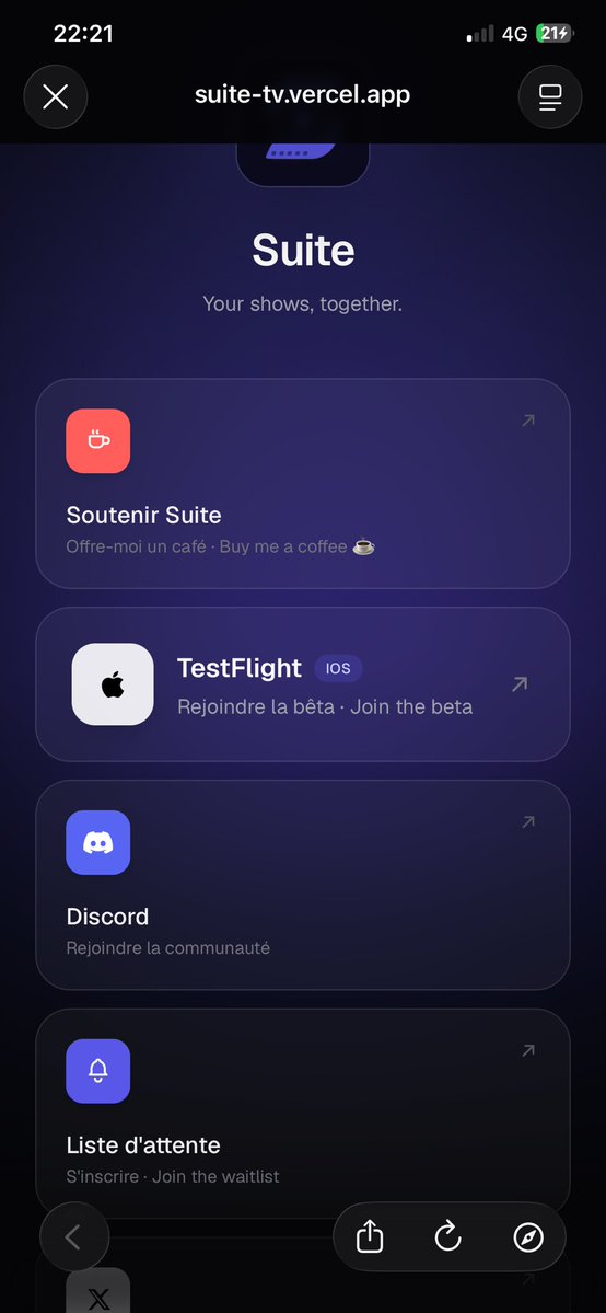 papichulodrake's tweet photo. @pezzidiunpuzzle io quando clicco su testflight dalla sua bio, vedo questo https://t.co/ubqtlEuF8D