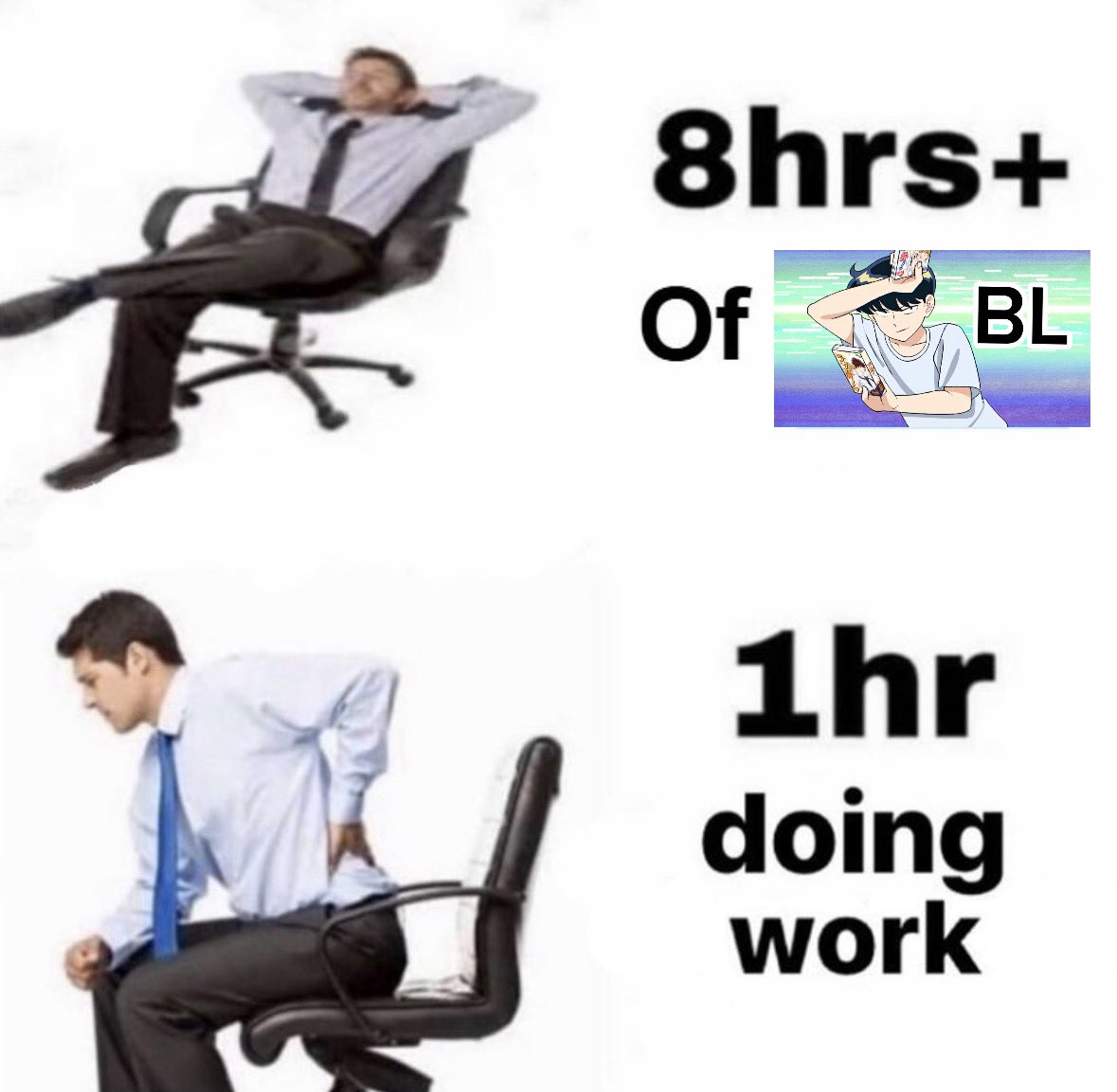 Tara_B0's tweet photo. fujoshis/fudanshis in a nutshell: https://t.co/GrmHNCy88x