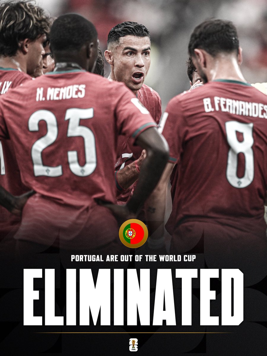 Agent4872's tweet photo. @eurofootcom 🚨🚨 OFFICIAL: PORTUGAL ARE OUT OF THE 2026 WORLD CUP. ❌🇵🇹 https://t.co/VrEIcKaoTB