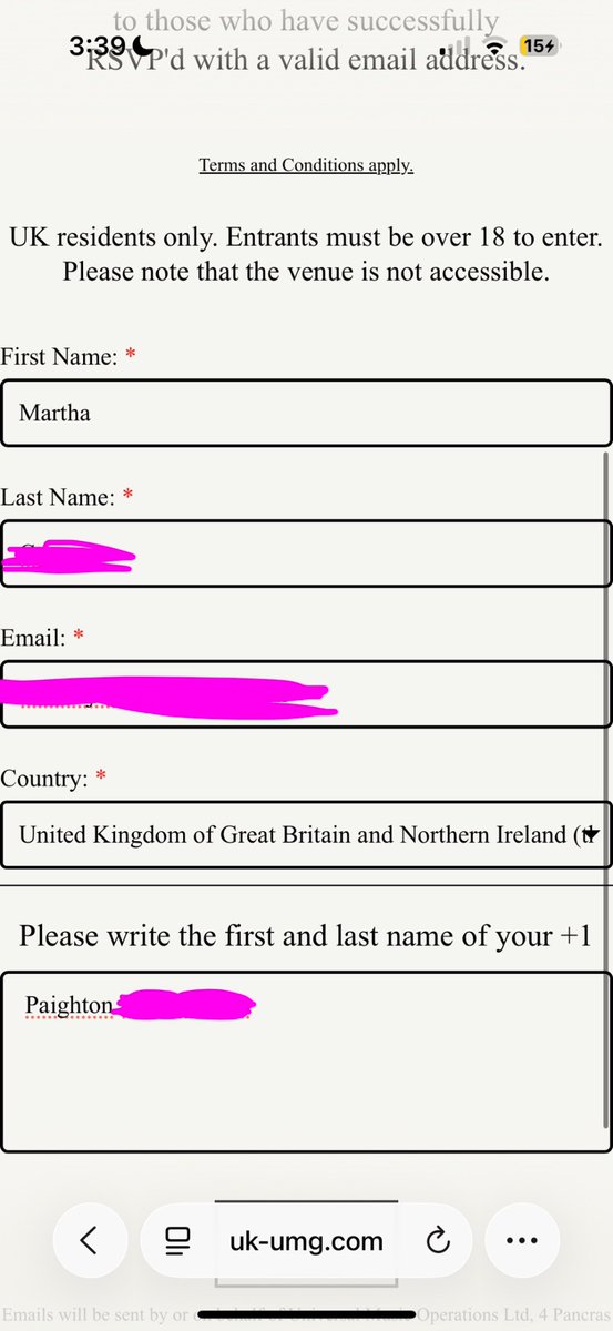 taylorsw1fted's tweet photo. @gracieshq help me and @likeitsritual rsvped for london listening party and haven’t received our email??? can someone help pls https://t.co/lrFO0Y2aVB