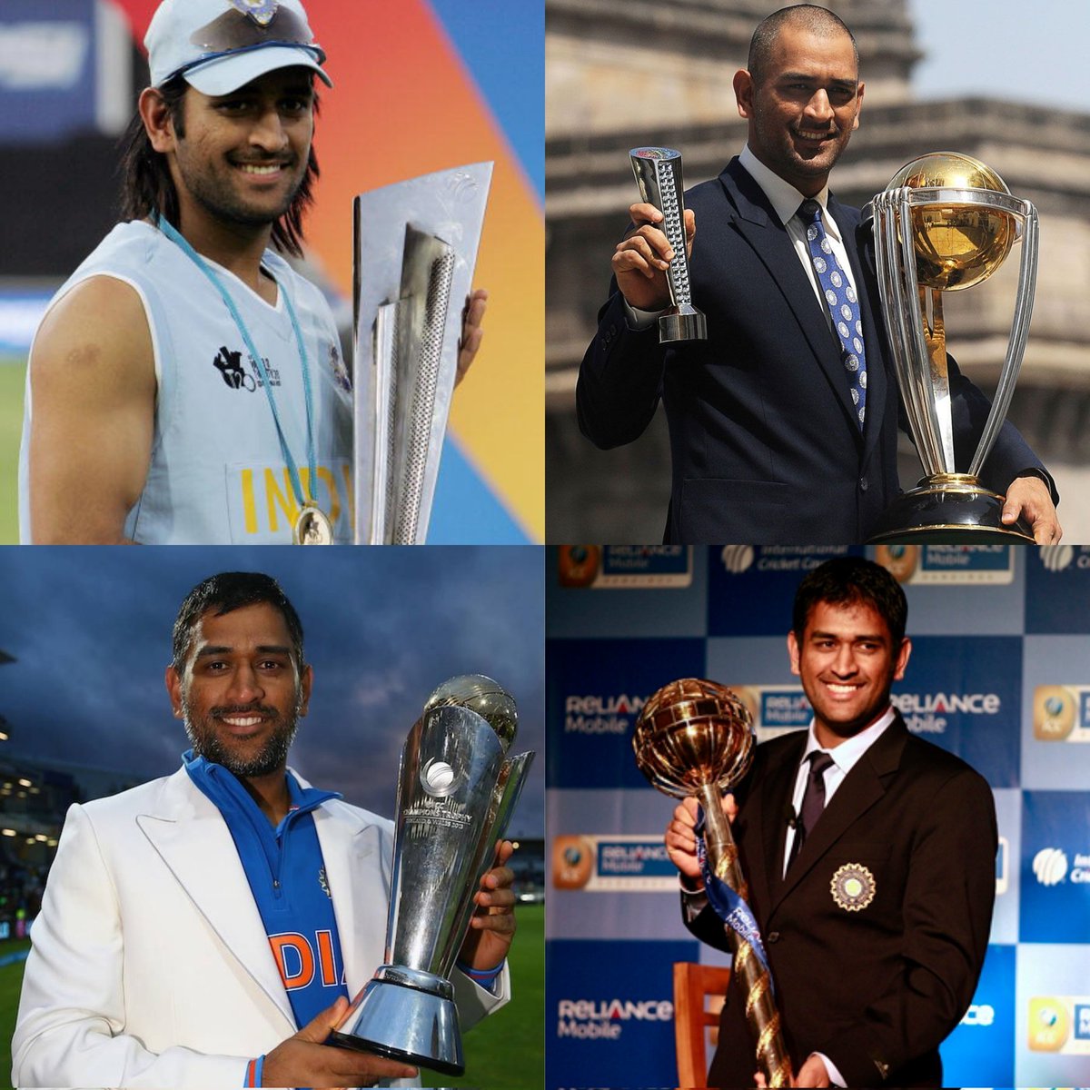 _Jaikaal's tweet photo. The Man who won trophies without breaking a sweat. 
The Prime was so enjoyable that the rest of the career went in pondering "what if". 

10,000+ ODI runs as a lower order WK.
3 ICC trophies
5 IPL trophies
2 CL Trophies
Countless bilateral wins

Forever My 🐐 
#HappyBirthdayDhoni https://t.co/K30AXwhP79
