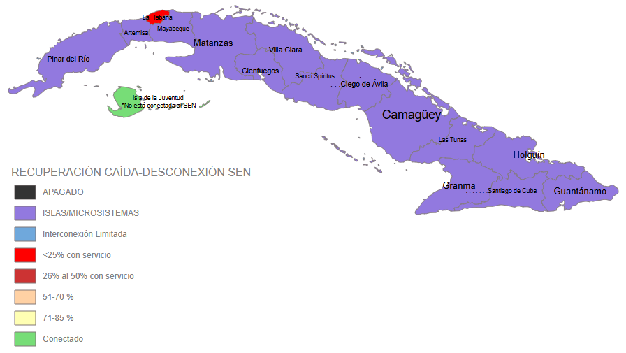 SEE_Cuba's tweet photo. ⚠️ Empresa Eléctrica de LA HABANA - Informamos a la población que, tras la desconexión del SEN en horas de la tarde del día de hoy, se han restablecido:
✅Subestaciones: 5
✅8 circuitos de distribución que benefician a 24.126 clientes (19 MW) para el 2.8% en la ciudad. https://t.co/ng3DxHyWSC