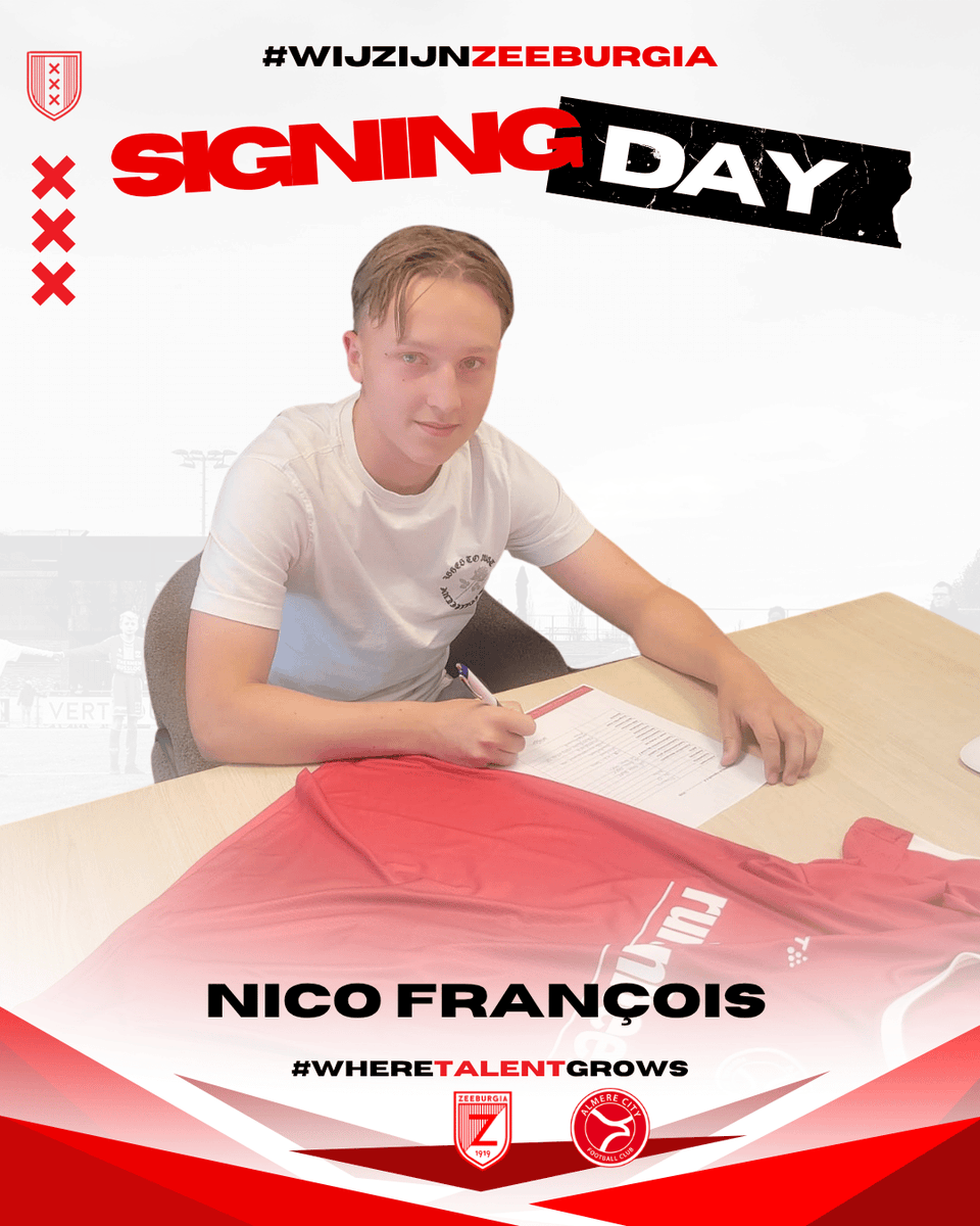 AVVZeeburgia's tweet photo. π₯ πͺ Nico Francois tekent bij Almere City. Mooi om te zien dat deze Zeeburgiaan aan een mooie carriΓ¨re werkt. Succes Nico! πͺ π₯
β β β
#wijzijnzeeburgia #wheretalentgrows #thuisbijzeeburgia https://t.co/glwKb5xlm8