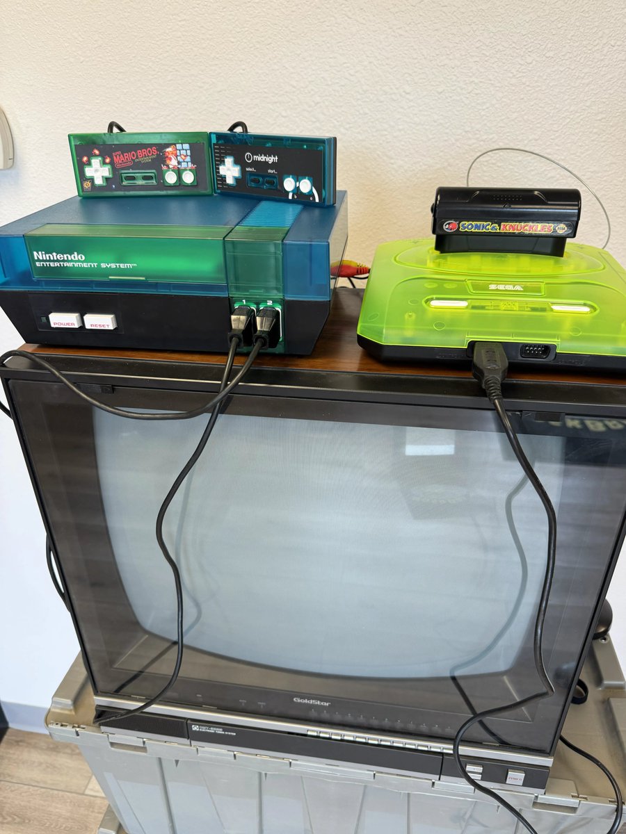 Hoskbrew's tweet photo. Check these out! We put these systems together by mix-matching the translucent colors from our custom injection molds.

Upgrade your setup and mix match your own color combo:
 https://t.co/KypRRXOvG2
#nintendo #sega #customconsole https://t.co/Wg9NmxfX6m