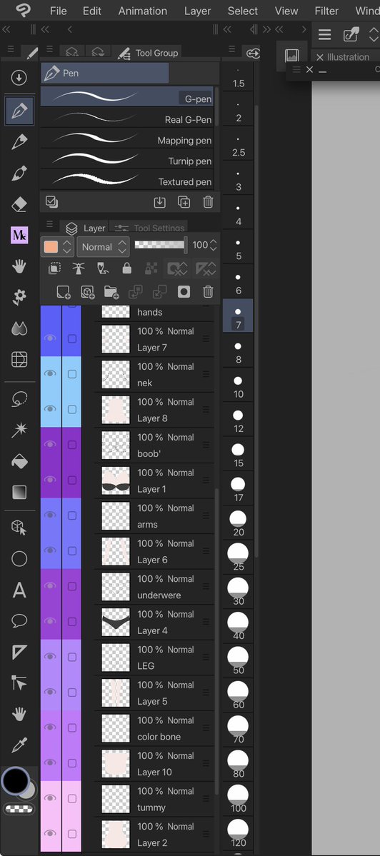 MeikesArtwork's tweet photo. decided to see more color on the laers to find them easy on my ipad. #art #artist #vtuberart #Vtuber https://t.co/Cv38afZuee