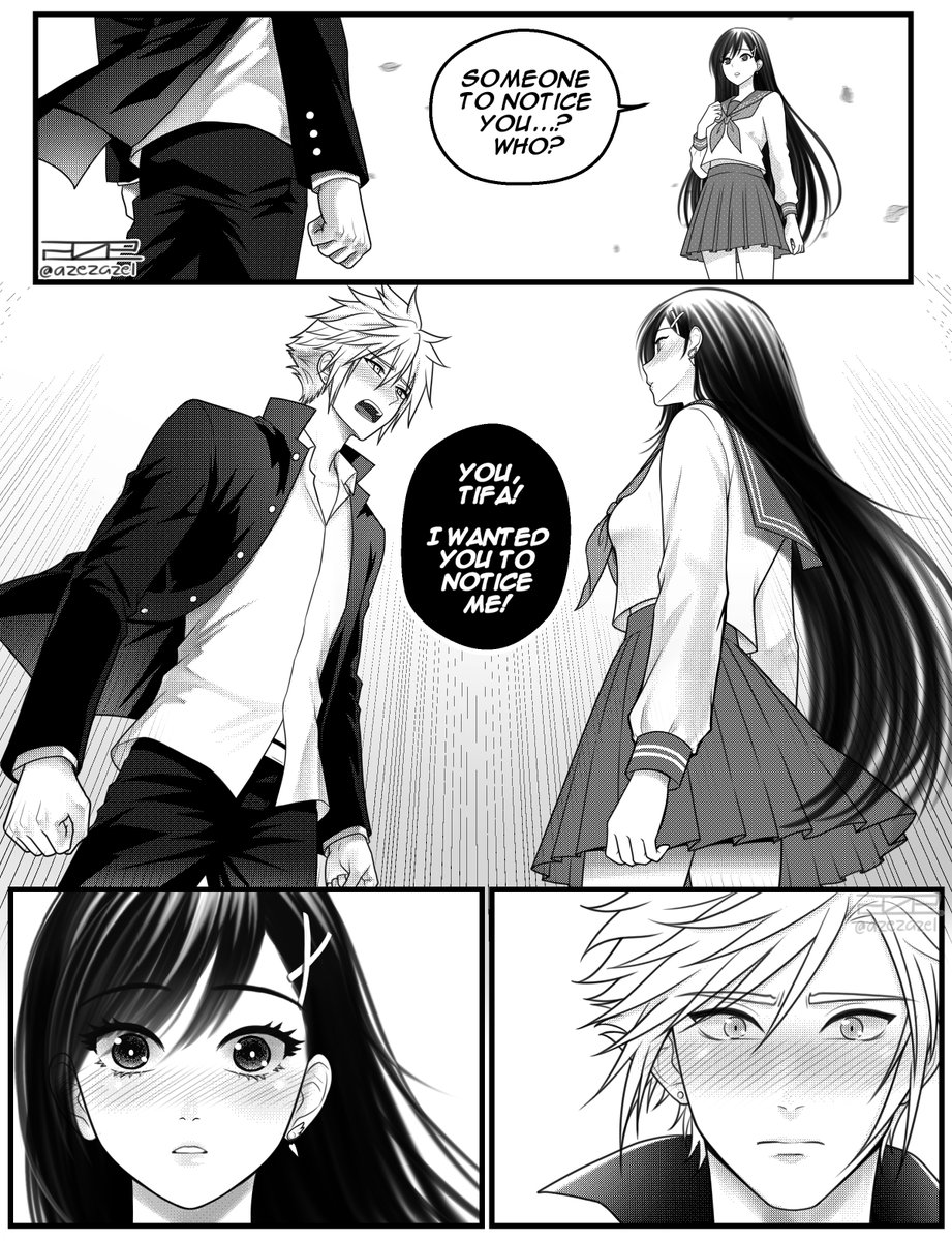 Azezazel's tweet photo. #ff7 lifestream scene but make it shoujo manga style https://t.co/1ThhNPJ9jA