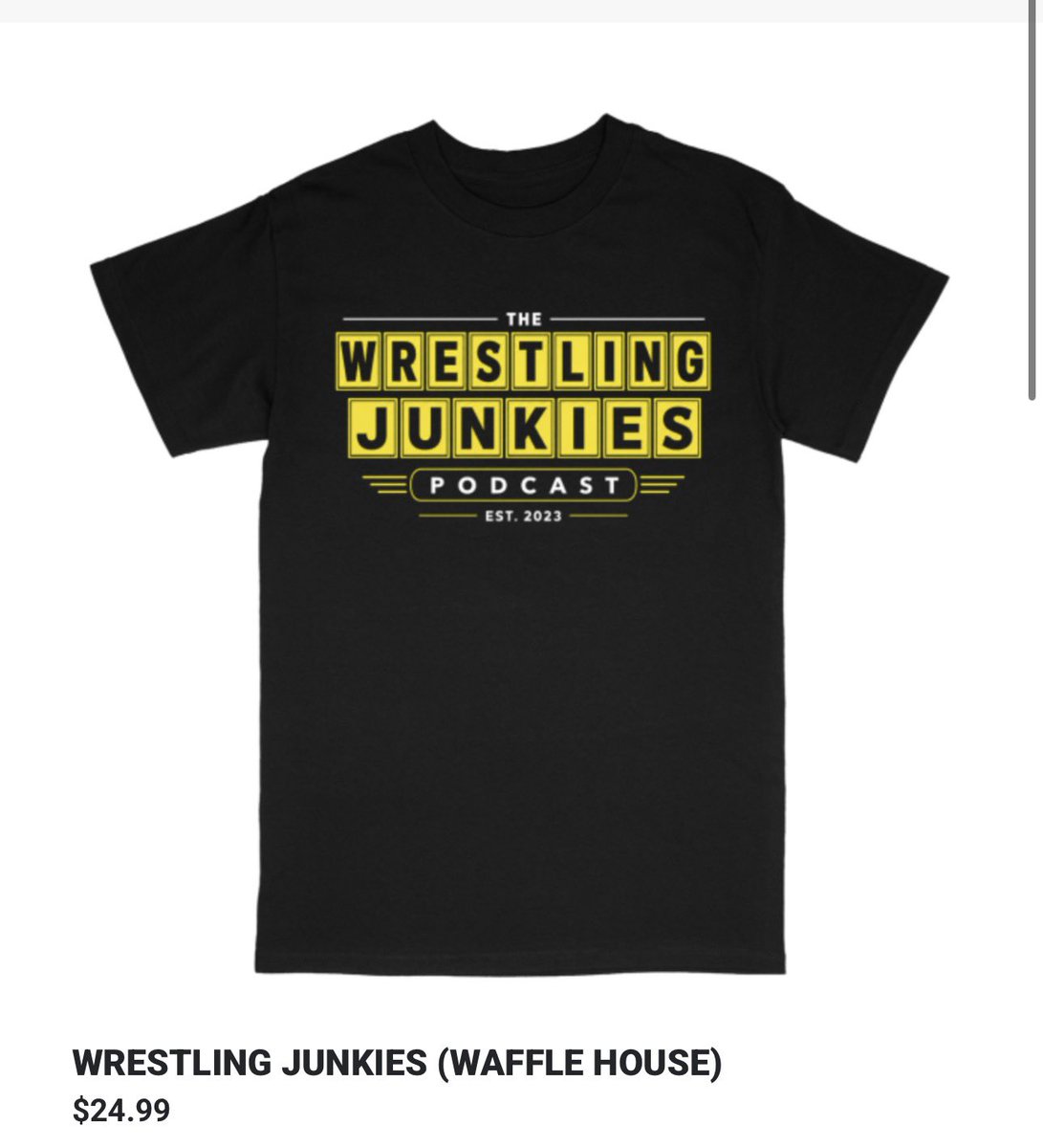 junkiespod's tweet photo. 🚨 NEW MERCH ALERT! 🚨

Our merch has officially arrived on Pro Wrestling Tees! 🎉

You can now rep The Wrestling Junkies Podcast alongside some of the biggest names in professional wrestling.

🔥 3 designs available now
🪑 Pull up a seat.
🎙️ Wear the conversation.

Check them out and let us know which one is your favorite!

https://t.co/BdFYD9QR6X