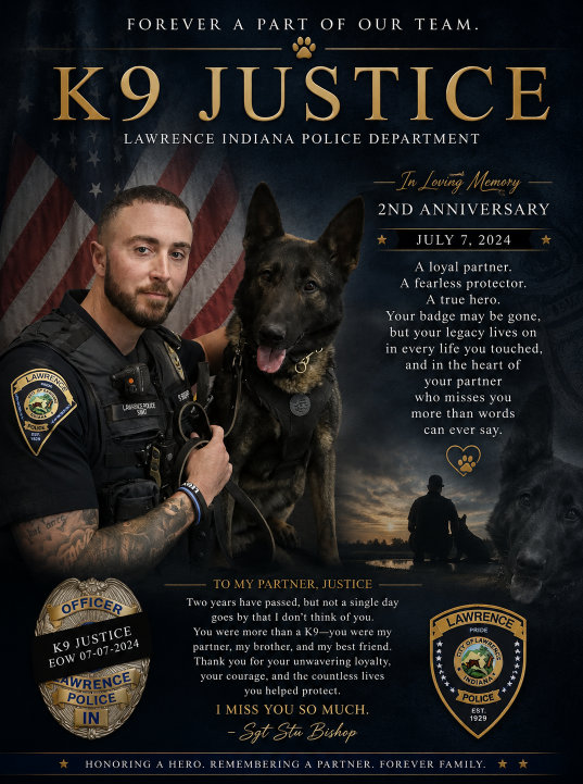 BackOurBlue's tweet photo. Please keep my friend @StuBishop_LPD in your thoughts and prayers as he approaches the two year anniversary of losing his best friend and partner, #K9Justice. We miss you Justice. 💙📷@OfficialOPLive @ReelzChannel @REELZPlus #OPLive #OPNation #REELZ https://t.co/W9NEqRn7Oq