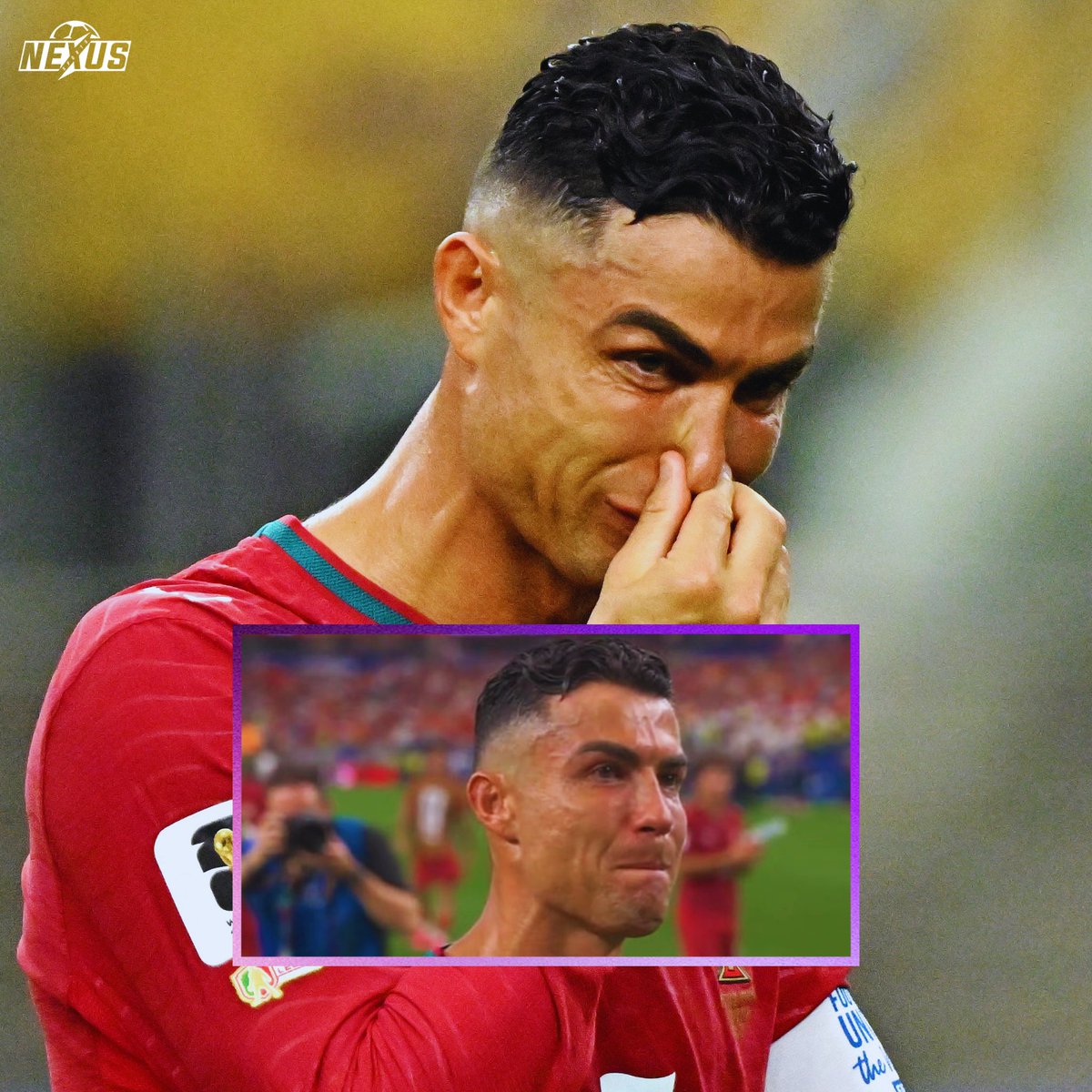 nexustransfer's tweet photo. 💔 Cristiano Ronaldo, maç sonu çok uğraşmasına rağmen gözyaşlarını tutamadı. https://t.co/f04jvrtQhv