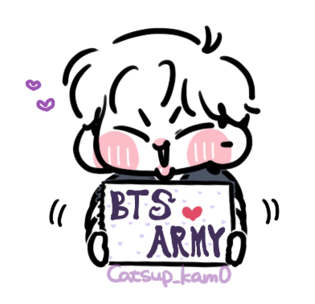 Catsup_kam0's tweet photo. BTS ❤️ ARMY https://t.co/DADeVsvYHW