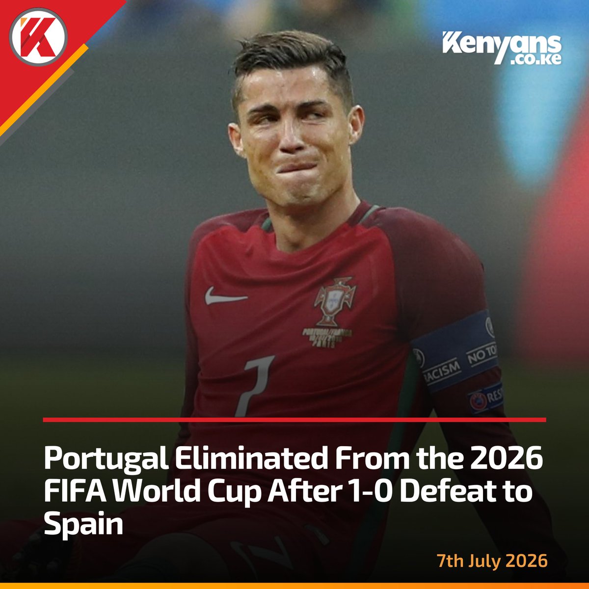 Kenyans's tweet photo. Portugal eliminated from the 2026 FIFA World Cup https://t.co/isRzAT3y9i