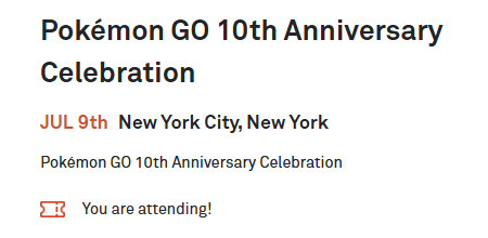 g47ix's tweet photo. Who’s going to be in NYC / Central Park for GO Fest Global or the Community Celebration in the Industry City? Hope to see some of you there! 👀

Thanks for the invitation @PokemonGoApp

#PokemonGO10 https://t.co/gmJqAFOMow