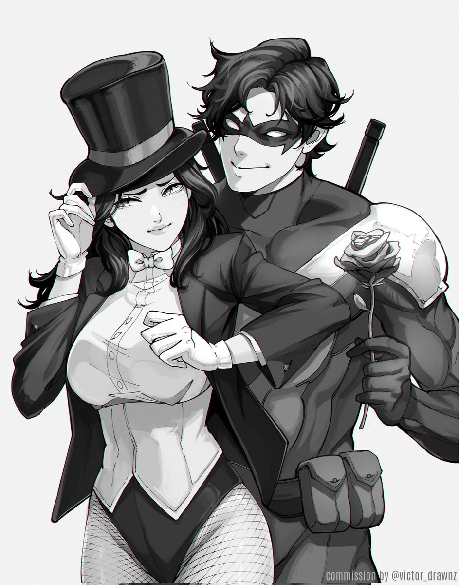 victor_drawnz's tweet photo. Nightwing x Zatanna commission 🌷 

#youngjustice https://t.co/C91TnSSgkp