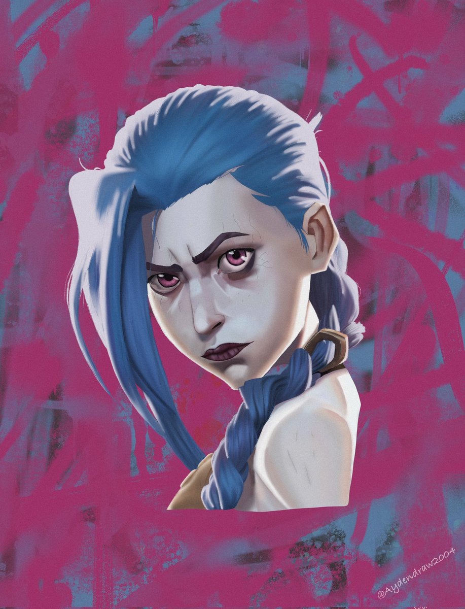 Lounarvp's tweet photo. Jinx from Arcane 
#ArcaneArt #jinx #arcane #powder https://t.co/UO56afscmM