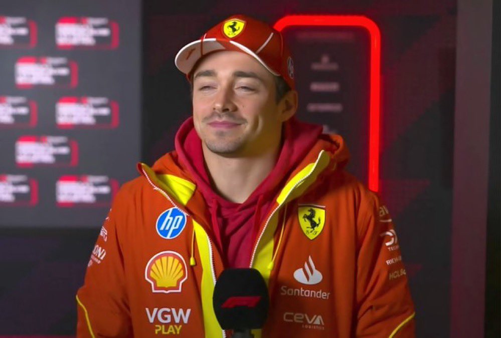 marrlec's tweet photo. this is the Charles Leclerc who said “blobloblobloblbolbo” on the radio after winning https://t.co/eYjjFRouYQ