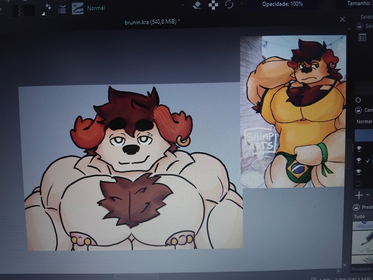 Siiimp_Arts's tweet photo. Oh lawd he is big. https://t.co/q6rhwrjNBN
