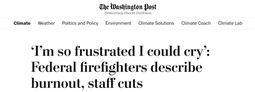 GovPressOffice's tweet photo. Brought to you by the Trump cuts! https://t.co/oEamIc6tqX