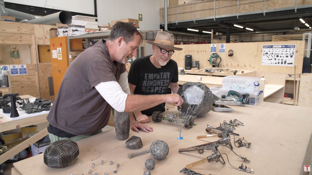 HailMaryLogs's tweet photo. Adam Savage just published a video from his visit to the Project Hail Mary props department, where he looks through Rocky’s xenonite models used throughout the film.

Amaze amaze amaze. Link in the reply👇 https://t.co/yeZ0ncGbSd