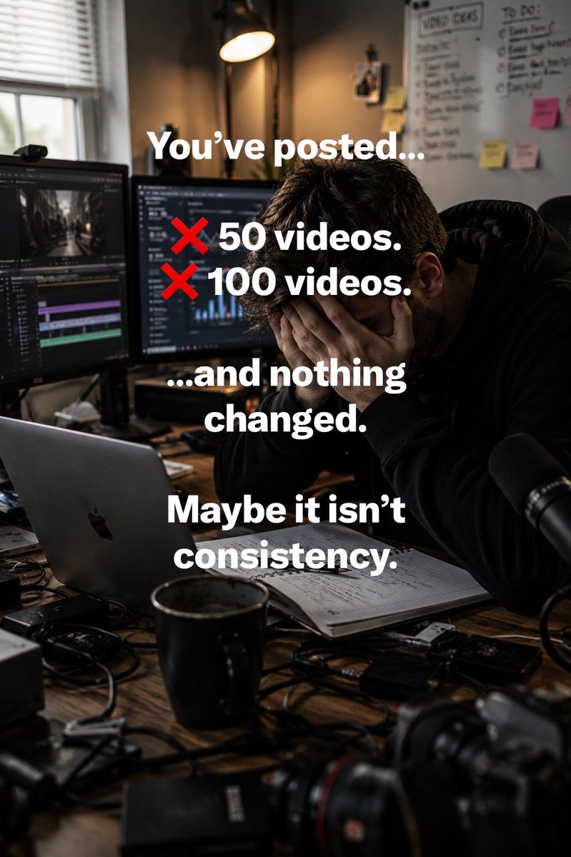copybosshq's tweet photo. Everyone says…

“Just keep posting.”
 What if that’s the worst advice creators keep repeating?
 The biggest creators don’t just post more…
 They learn why one video works and another doesn’t.
 👇 Swipe through.

#CopyBoss #ContentCreator #AITools https://t.co/8qtRgdgvql