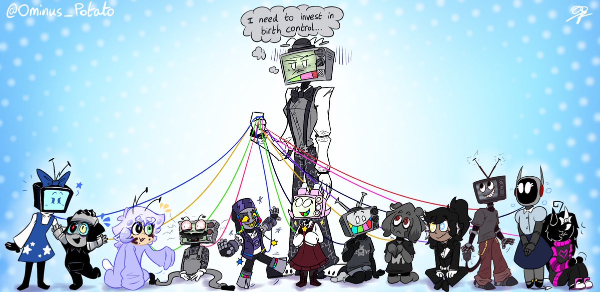 Ominus_Potato's tweet photo. PUZZLES FANKIDS MASS ATTACK!!!

I know I said I wasn’t gonna do a mass attack but I got this idea and couldn’t help myself.

#smg4 #artfight #massattack #mrpuzzles #fankid https://t.co/wLp45vnU2B