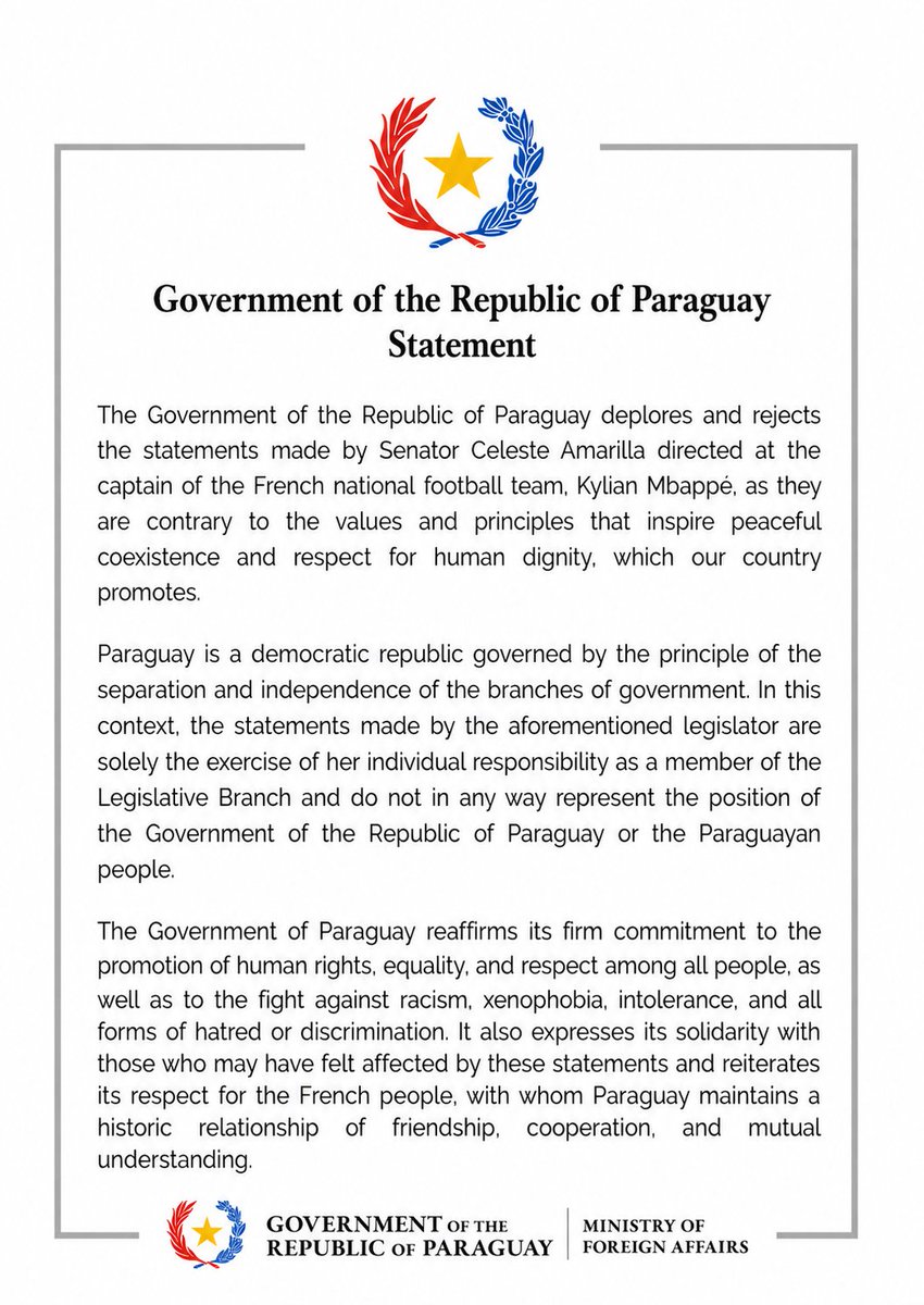 TheChelseaCru's tweet photo. @mreparaguay @rramirezlezcano @PresidenciaPy @SantiPenap @IPParaguay @rnpy920am @ParaguayTVHD English translation. https://t.co/4tsjpz9nLs