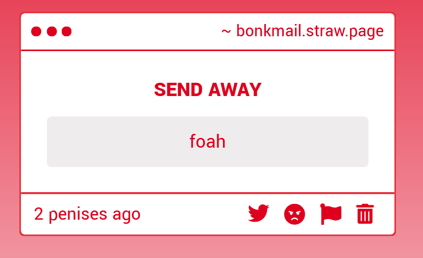 the bonk mail 📬 tweet media